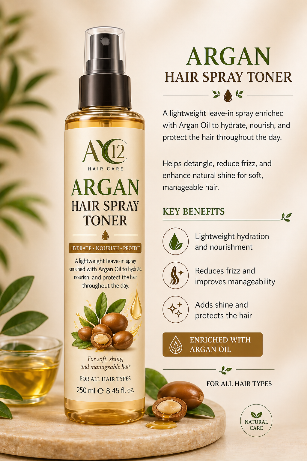Argan Saç Spreyi Toniği